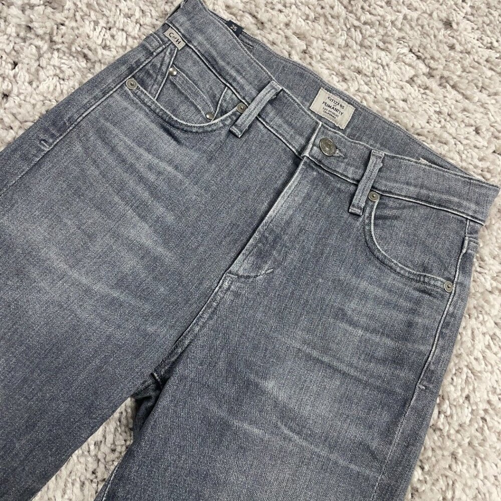 Citizens of Humanity Rocket Crop Jeans Women’s Size 25x27 Gray High Rise Skinny